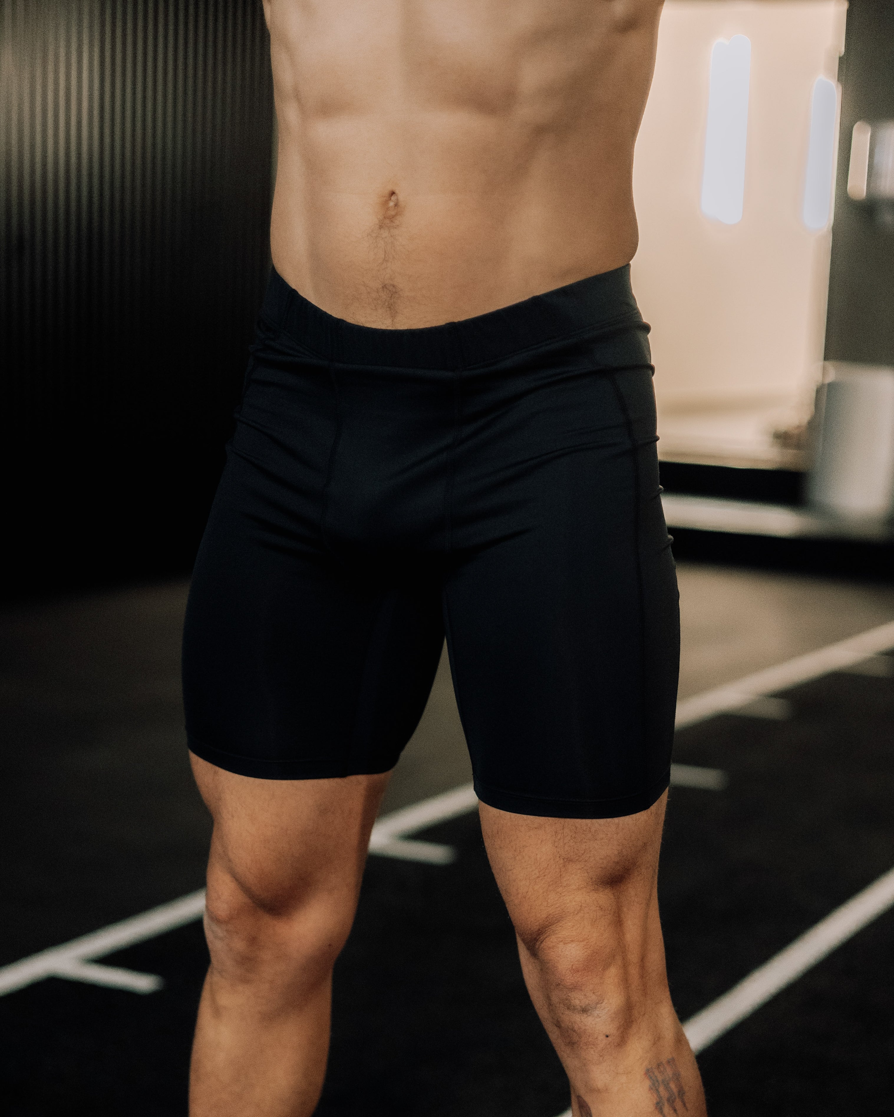 Men's Compression Half Tight - Black