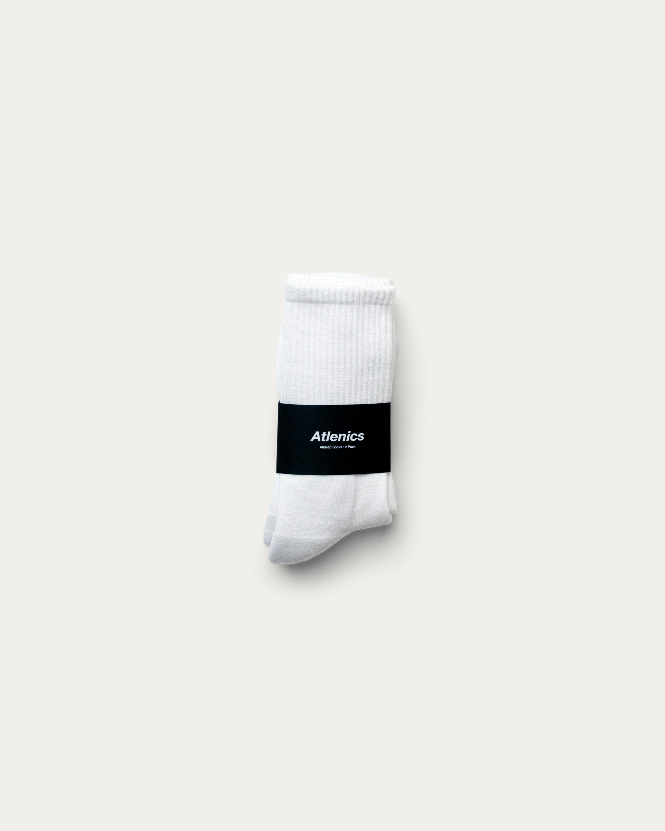 Athletic Socks  - White (2 Pack)