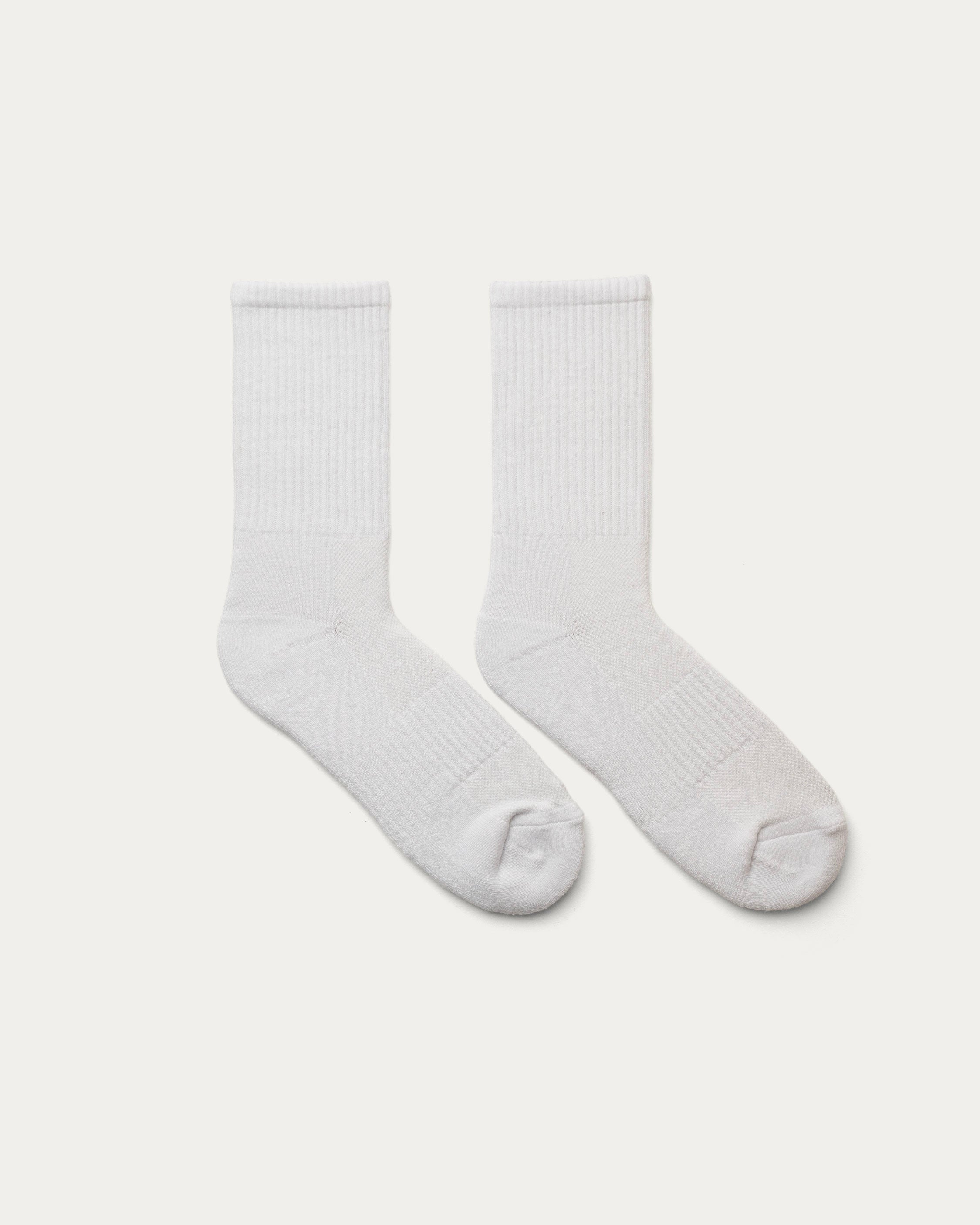 Athletic Socks  - White (2 Pack)