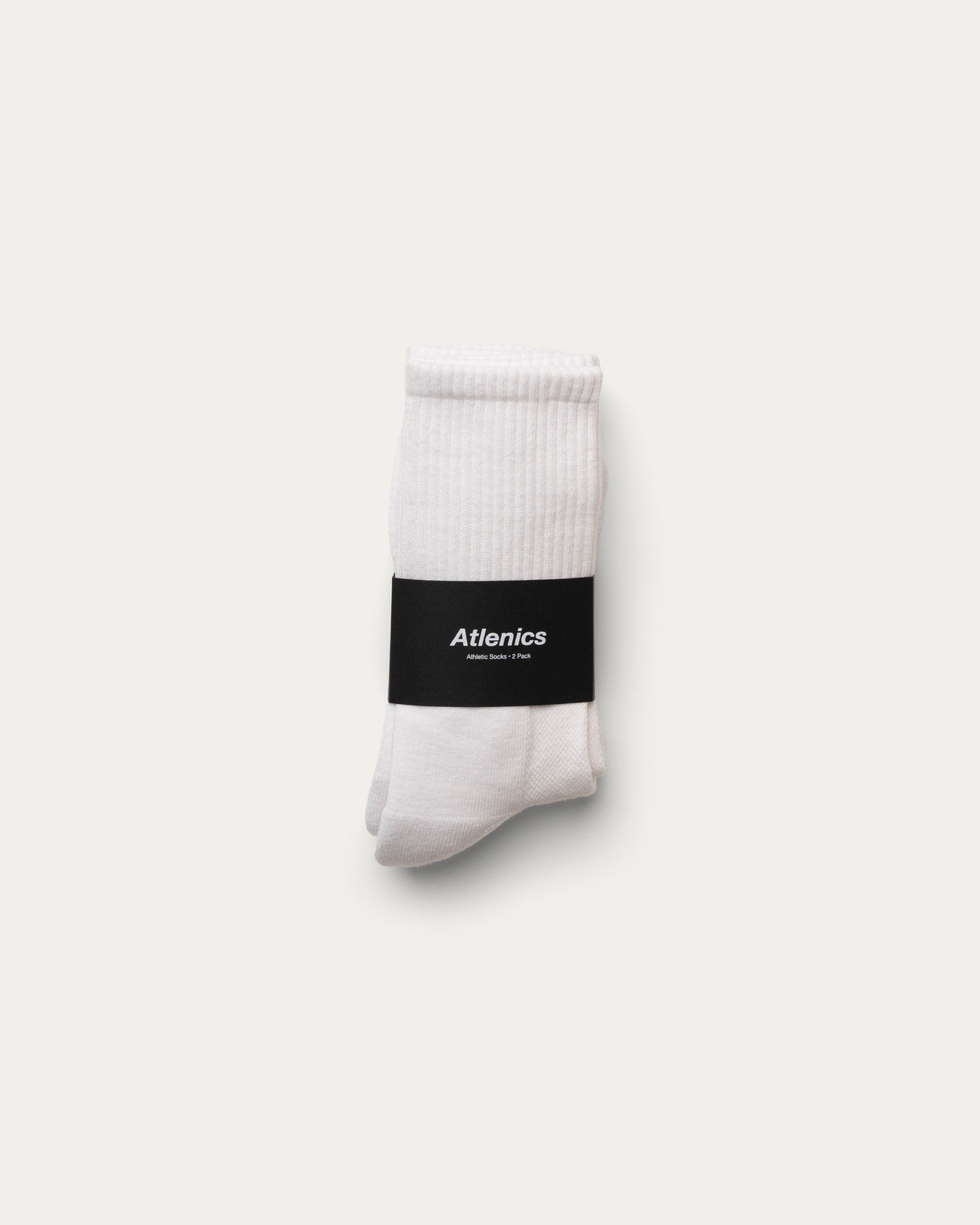 Athletic Socks  - White (2 Pack)